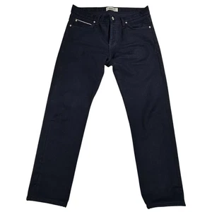 Naked And Famous Navy Dark Blue Selvedge Men’s Size 34x28 Super Guy - Picture 1 of 18