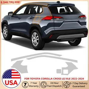 For Toyota Corolla Cross LE XLE 2022-2024 Rear Side Precut Paint Protection Film - Picture 1 of 11