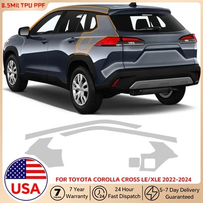 For Toyota Corolla Cross LE XLE 2022-2024 Rear Side Precut Paint Protection Film - Image 1 of 4