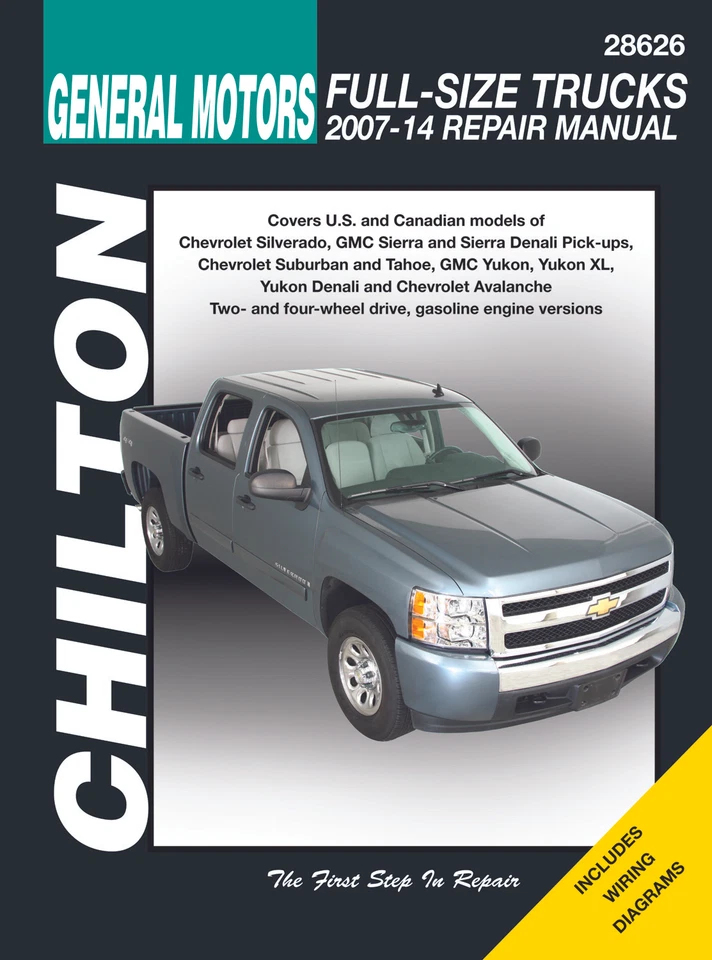 Chevrolet GMC Sierra Yukon Camionetas Tamaño Completo 2007-2014 Chilton Tienda Manual Libro Foto 1 de 1