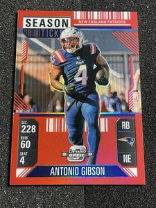 2024 Panini Contenders Optic Red Season ticket #/199 Antonio Gibson #38 - Picture 1 of 2
