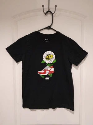 Nike Boys Sportswear Air Flower Graphic T-Shirt Green Size Medium - Image 1 of 4