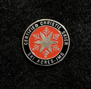 Pin de esquí ACRES JMS JMS CERTIFICADO CHRISTIE SKIER Snoqualmie WASHINGTON Souvenir - Imagen 1 de 3