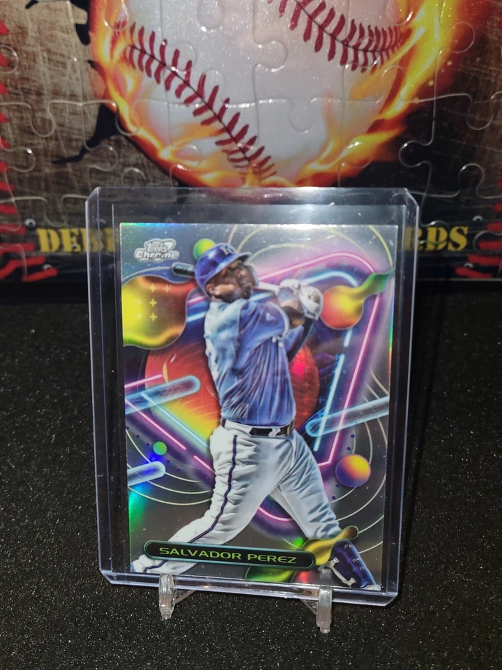 2023 Topps Cosmic Chrome Salvador Perez Refractor Card #173 - Image 1 of 2