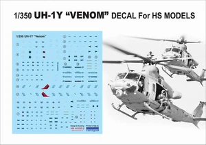 HS-MODEL U350023S 1/350 UH-1Y“VENOM” DECAL For HS MODELS - Picture 1 of 2