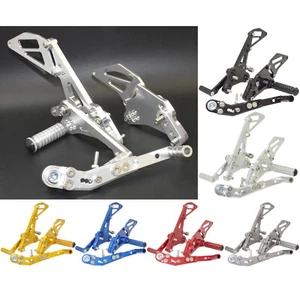 Repuestos traseros ajustables pedal para SUZUKI GSXR GSX-R 1000 2009-2016 - Imagen 1 de 37