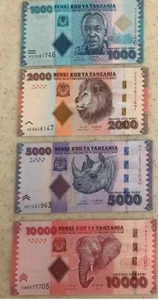 New: Tanzania Banknotes complete Set - (2020) series- New Signatures UNC - Picture 1 of 1