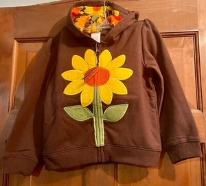 Gymboree Sunflower Cozy Hoodie - Size 5T - Picture 1 of 1