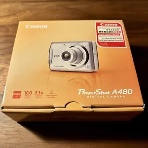 Canon PowerShot A480 10.0MP Digital Camera - Silver - Picture 1 of 7