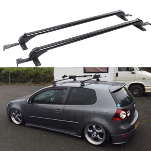 For VW MK5 MK6 MK7 Roof Rack Cross Bar 43.3" Luggage Carrier Aluminum w/ Lock - Picture 1 of 12
