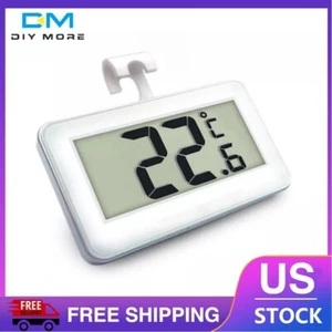 Digital Thermometer Temperature W/ Hook For Refrigerator Freezer Fridge Kitchen - Picture 1 of 15