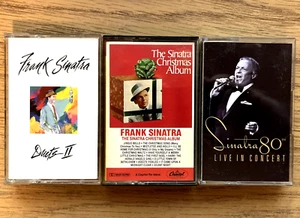 Frank Sinatra Cassette Tape Lot - Duets II / Christmas Album / Sinatra at 80 - Picture 1 of 20