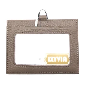IXYVIA Horizontal Leather ID Case - Pastel Brown - Picture 1 of 3