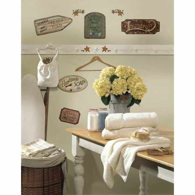 RoomMates RMK1175SCS Country Signs Peel & Stick Wall Decals