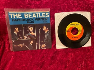 THE BEATLES Paperback Writer / Rain VG++ 1966 Capitol 5651 EAST COAST Pic Sleeve - Bild 1 von 8