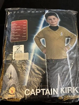 NEW with tags Star Trek Captain Kirk Boys Large Costume Buy rubies costume maker - Image 1 of 4