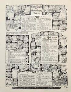 1927 Sears Roebuck Catalogue Baby Outfits Ad - Picture 1 of 1