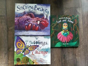 Hardcover Childrens Books-Wing of Change-Lost & Alone-Snoring Beauty-Lot 3 - Picture 1 of 6