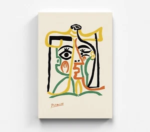 Picasso Leinwandbild Frauen Wandbilder Kunst Leinwand Modern Art Bild - Bild 1 von 7