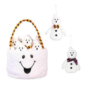 Ghost Fabric Basket with Ghost Hanging Décor Set - Picture 1 of 5