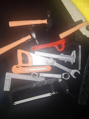 28 Pcs Kids Toy Tool Set Construction Party Supplies Plastic Pretend Play Access - Image 1 of 4