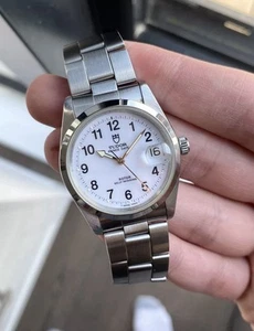 Vintage Tudor Prince Date Ref 74000 90s Automatic White Dial 34mm Box and Papers - Picture 1 of 8