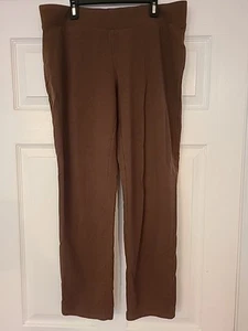 Pure J Jill Pima Cotton Modal Spandex Pull On Slim Leg Pants Petite Medium Brown - Picture 1 of 6
