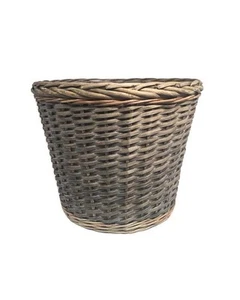 CESTO BORDO TRECCIA - D.25 CM X H.22 CM - GRIGIO - Foto 1 di 1