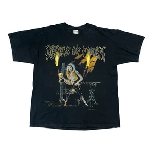 Vintage 90s Cradle of Filth Psychopathia Sexualis Dead Girls Blue Grape Size XL - Picture 1 of 11