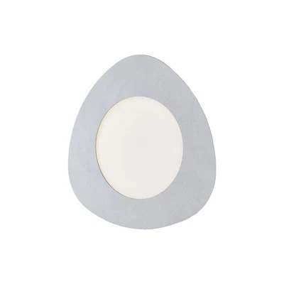 Plafoniera Moderna Clara Led Integrato 4000K In Ferro Argento - Immagine 1 di 3