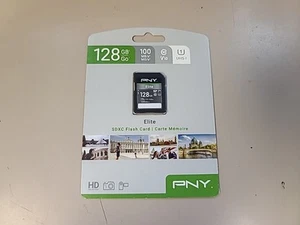 Brand New Sealed - PNY 128GB Elite Class 10 U1 V10 SDXC Flash Memory Card - Picture 1 of 2