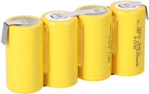 4er Reihe Akku Sub-C 2000mAh 4,8V NiMH mit Lötfahne - Bild 1 von 7