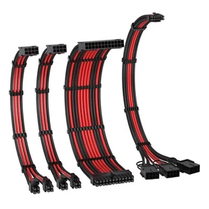 Ezdiy-fab Pcie 5.0 12vhpwr Sleeved Cable Kit, 16awg Power Supply Cable Extension - Picture 1 of 5