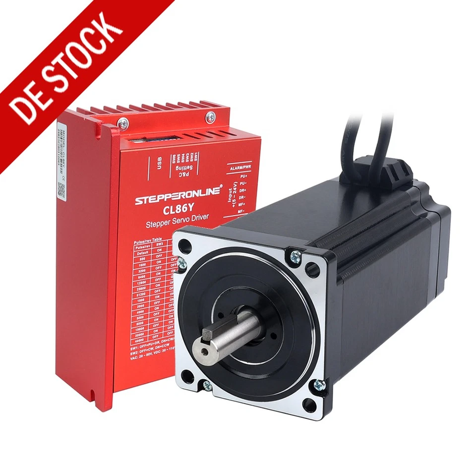 3/6.5/12Nm Nema 23 34 Closed Loop Stepper Motor & Power Supply CNC Kit - Bild 1 von 1