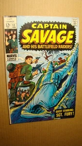 CAPTAIN SAVAGE 11 DICK AYERS MARVEL SILVER AGE WAR 1968 SGT FURY - Picture 1 of 1