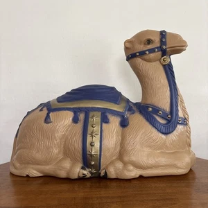 T.P.I. vintage Plastica 28" Cammello Soffiaggio Stampo Decorazione Natalizia Giardino - Foto 1 di 13