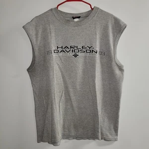 Vintage Harley-Davidson Bedford Tx Machine Grau Muskelshirt Herren Xlarge  - Bild 1 von 9