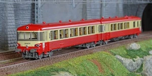LS Models 10064 Autorail EAD X4691 - XR8688, rouge crème, décoration 1976, Lyon- - Picture 1 of 5