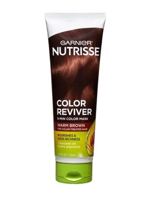 Máscara de color Garnier Nutrisse Color Reviver 5 min 4,2 fl oz - marrón cálido Foto 1 de 4