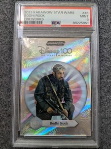 2023 KAKAWOW COSMOS DISNEY 100 STAR WARS BODHI ROOK FIREWORKS#D029/100 PSA 9 - Picture 1 of 2