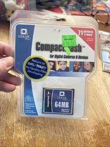 Compact Flash Card 64mb Lexar New - Picture 1 of 8