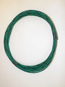 AUTOMOTIVE WIRE 18 GAUGE HIGH TEMP GXL 25 FEET GREEN/BLACK MOTORCYCLE CAR TRUCK - Picture 1 of 1