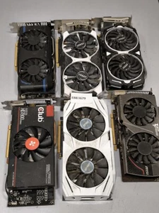 Lot of 6 Non-Working GPU Graphics Cards for Parts - Bild 1 von 6