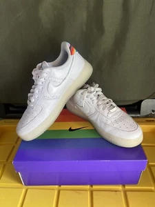 Nike Air Force 1 Low Be True 2020 Size 10,5 CV0258-100 White Multicolored Pride - Picture 1 of 10