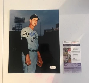 HOYT WILHELM Autograph 8x10 Photo JSA Certificated Signed Auto - Imagen 1 de 4
