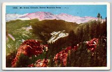 Vintage Denver, Colorado CO, Denver Mountain Parks, Mt. Evans F12
