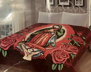 Maria Virgin Mary Super Soft Blanket Queen Size 200x240cm Cobija 4.3 KG 9.47 LBS - Picture 1 of 7