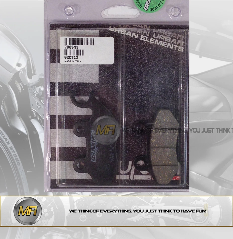 PER SYM FIDDLE II 50 DAL 2008 AL 2011 COPPIA PASTIGLIE FRENO ANTERIORI BRAKING S - Immagine 1 di 1