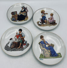 1984 Norman Rockwell Plates Set of Four 6.5" Diameter Decorative Only