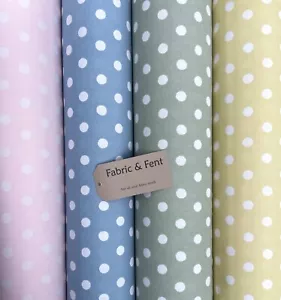 NUEVO Cath Kidston PUNTO BOTÓN Algodón Tela Cortinas/Cojín/Tapicería/Persianas - Imagen 1 de 18